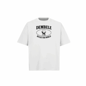 T-shirt Blanc | OUSMANE DEMBELE - BALLON D'OR 2025- NOIR