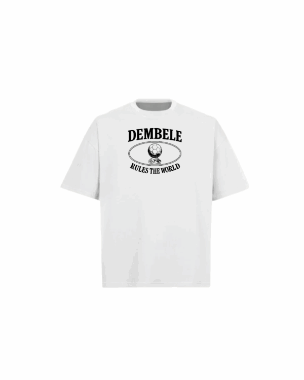 T-shirt Blanc | OUSMANE DEMBELE - BALLON D'OR 2025- NOIR