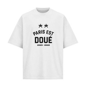 T-Shirt Paris Est Doué 2025–2026 ⭐⭐ – Double Champion d'Europe